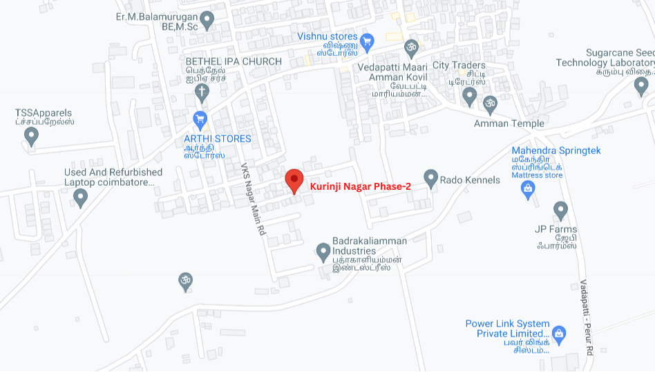 Sura housing map in Coimbatore